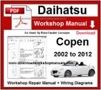 Daihatsu Copen Service Repair Workshop Manual Download